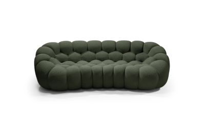 Curved 3/4-seat sofa bubble curve image number 1