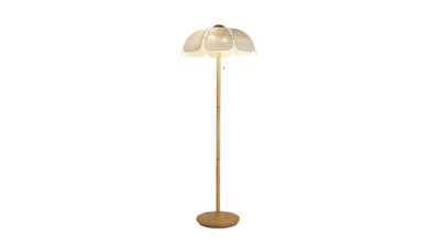 Lampadaire lin &eacute;cru coquillage visuel produit