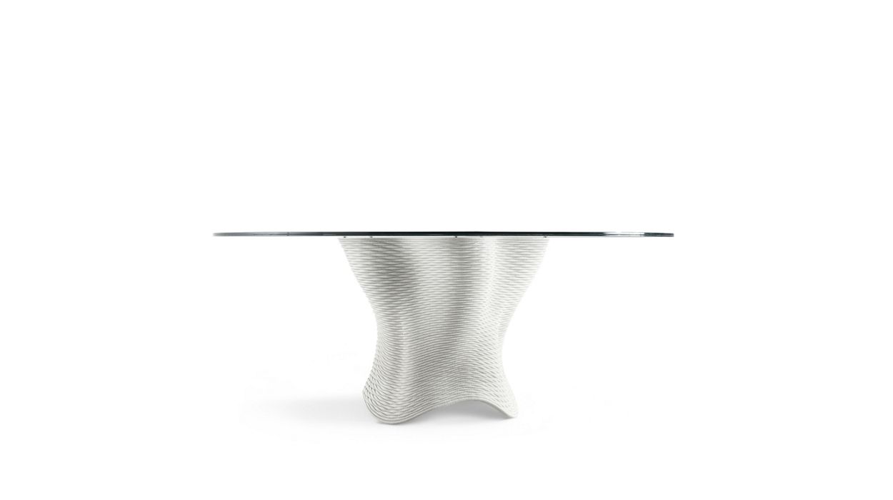 dining table - top in kathédral© glass  image number 1