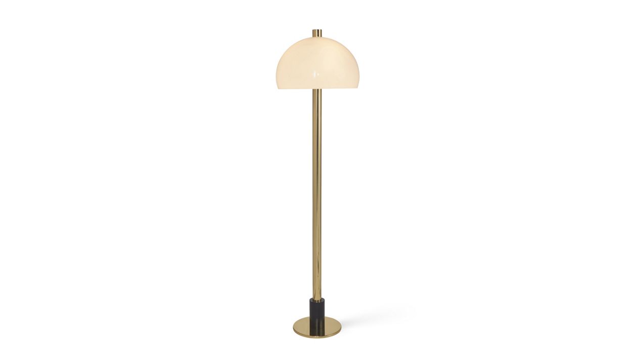 reading lamp - brass / white image number 1