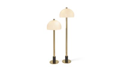 reading lamp - brass / white image number 1