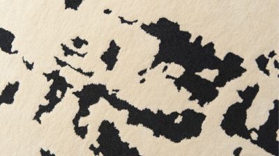 Beige and Black wool rug image number 3