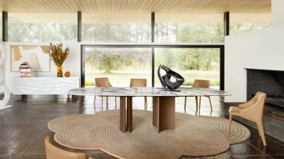 mesa de comedor ovalada extensible n&uacute;mero de imagen 1