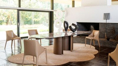 mesa de comedor ovalada extensible n&uacute;mero de imagen 4