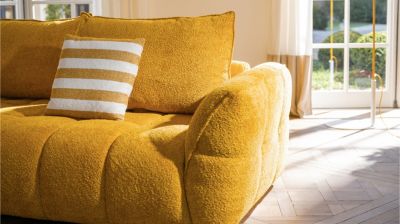 canap&eacute; 3 places fixe, assise double profondeur image num&eacute;ro 2