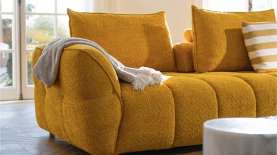 canap&eacute; 3 places fixe, assise double profondeur image num&eacute;ro 4