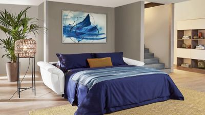 Canap&eacute;-lit couchage 140 cm 100% cuir image num&eacute;ro 1