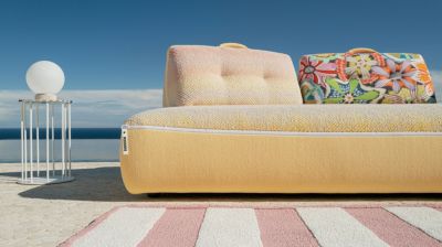 4-seat armless sofa image number 6