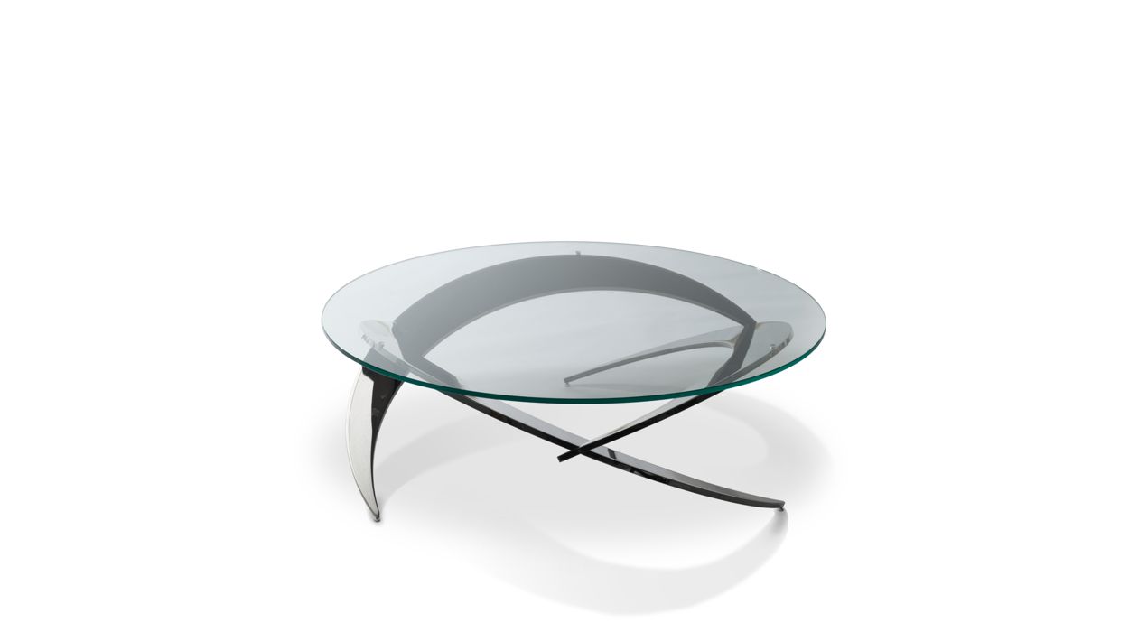 table basse - structure chrome noir image number 2
