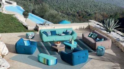 Large 3-seat sofa with low back image number 0