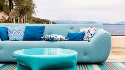 Large 3-seat sofa with low back image number 1