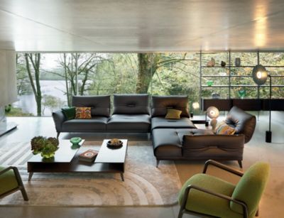 Large 3-seat sofa  itin&eacute;raire - cuir mood image