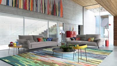 3-seat 1-arm unit with left armrest image number 0