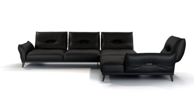 3-seat sofa with left armest itin&eacute;raire cuir image number 1