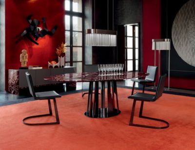 table de repas ronde ivresse visuel d'ambiance