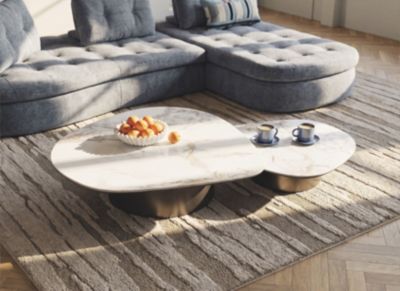 Table basse jade visuel d'ambiance