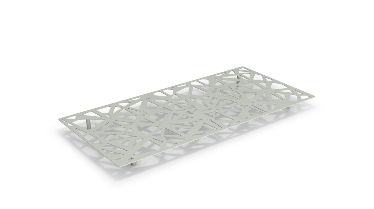 rectanglar cocktail table - white image number 1