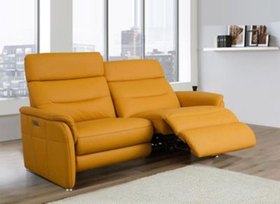 Canap&eacute; 2 places relaxation 100% cuir monaco visuel produit