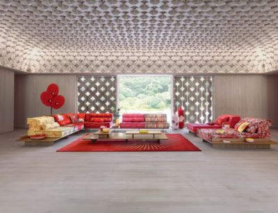 Composition Natsu &ndash; Kenzo Takada avec plateformes mah jong visuel d'ambiance