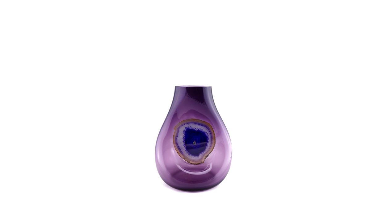 vase agate violet image number 1