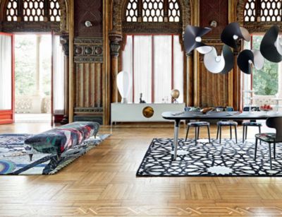 Gran puf rectangular montgolfi&egrave;re imagen ambiental