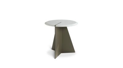 Bianco Carrare pedestal table nenuphar image number 1