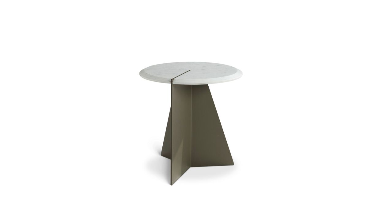 mesa auxiliar Carrara blanco image number 1