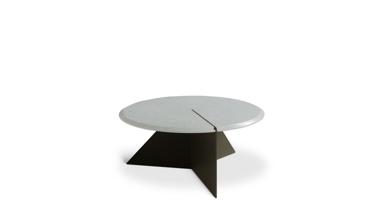 table basse bianco carrare image number 1