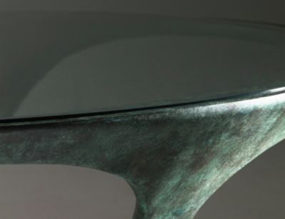 Mesa de comedor ora ito - edition limitee bronze imagen ambiental