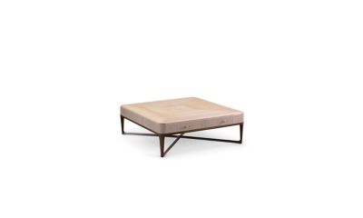 Mesa Centro Con Gruesa Tapa De Roble Oscuro