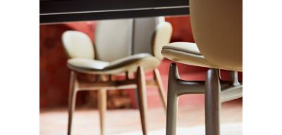 dining armchair - stained ash wood image number 4