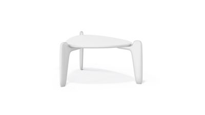 triangular end table image number 1