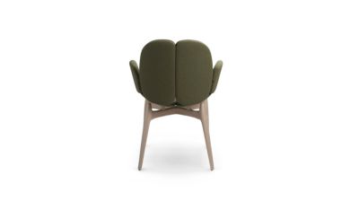 Dining armchair in ash wood pulp image number 2