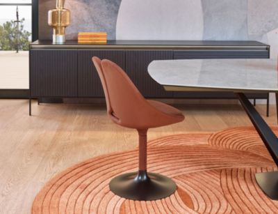 Chaise avec Tige Rev&ecirc;tue qiss visuel d'ambiance