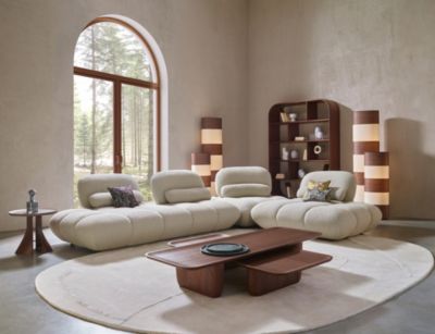 C-shaped modular sofa - right script mood image