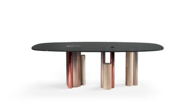 MESA DE COMEDOR OVALADA silo imagen del producto