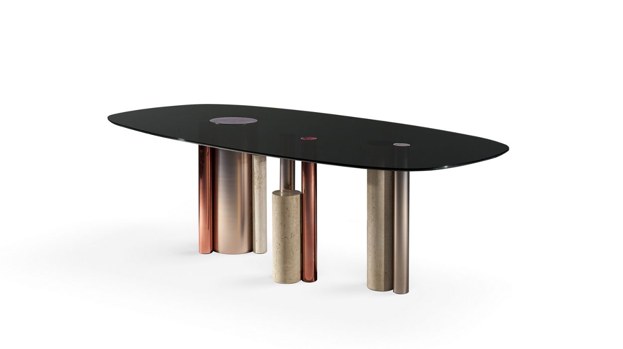 oval dining table image number 1