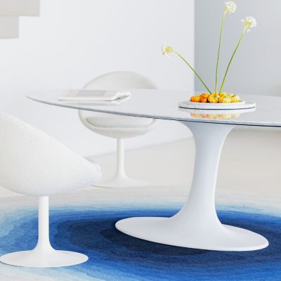 table de repas ovale image num&eacute;ro 3