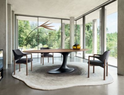 oval dining table speed up mood image
