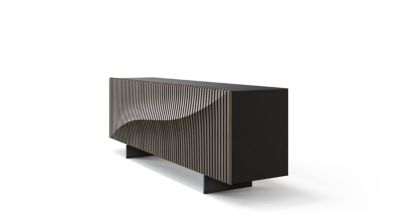 Aparador con 2 puertas correderas- estructura en Negro n&uacute;mero de imagen 1