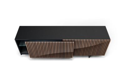 Aparador con 2 puertas correderas- estructura en Negro n&uacute;mero de imagen 2