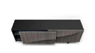 Aparador con 2 puertas correderas- estructura en Negro n&uacute;mero de imagen 2