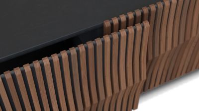 Aparador con 2 puertas correderas- estructura en Negro n&uacute;mero de imagen 3