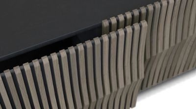 Aparador con 2 puertas correderas- estructura en Negro n&uacute;mero de imagen 3