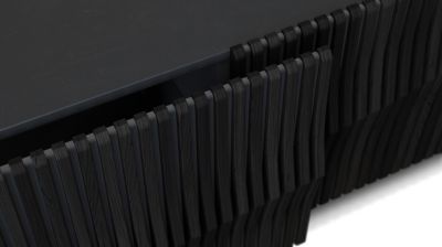 Aparador con 2 puertas correderas- estructura en Negro n&uacute;mero de imagen 3