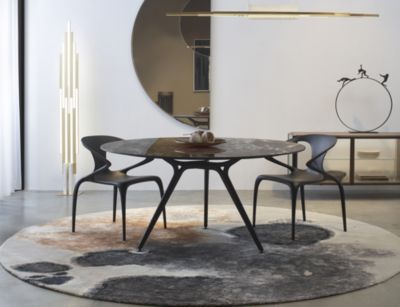 Mesa de comedor redonda stonehenge imagen ambiental