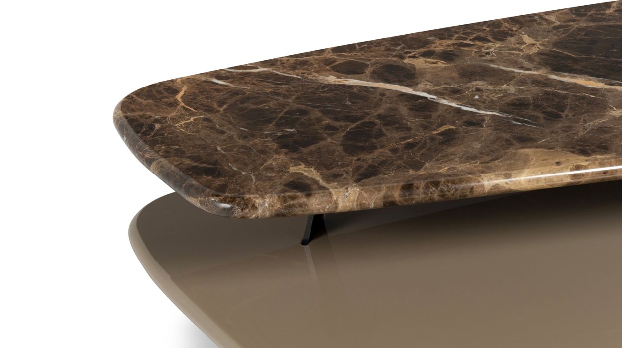table basse rectangulaire - plateau marbre emperador image number 3