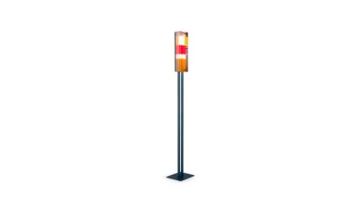 floor lamp, red twin product image