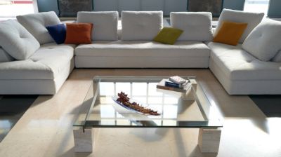 Mesa de centro - patas de cemento n&uacute;mero de imagen 0