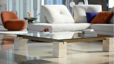 Mesa de centro - patas de cemento n&uacute;mero de imagen 2